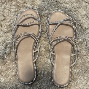 Elegant Beige Strappy Sandals